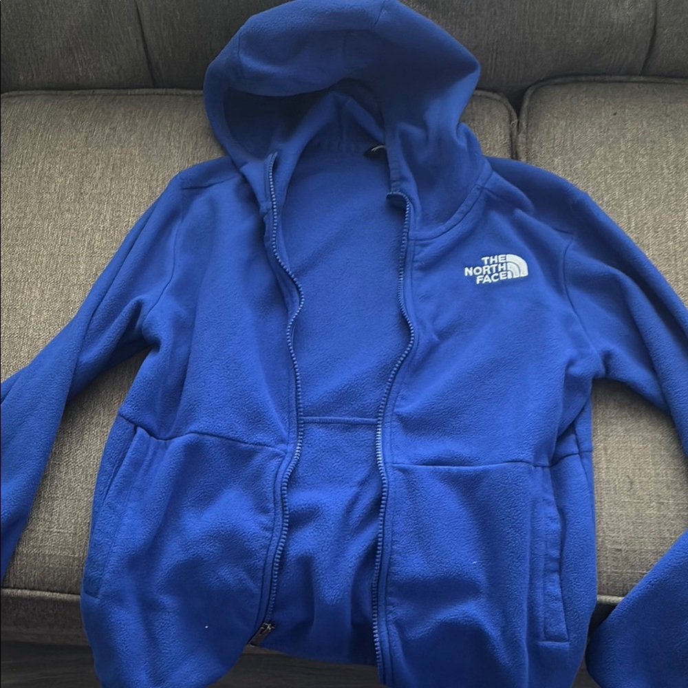 The North Face Blue Hooded Fleece Jacket